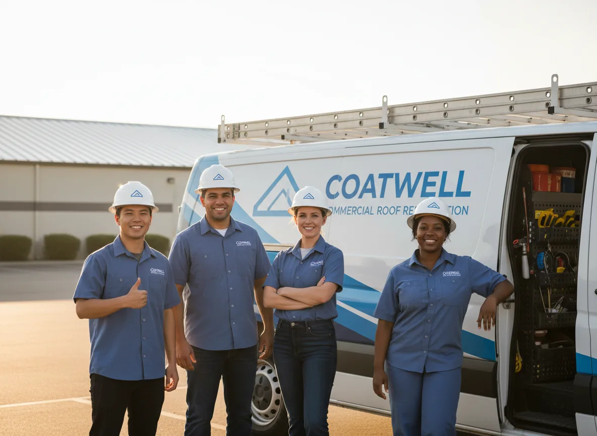 Commercial roof coating company in Pep, TX